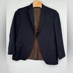 Jack Victor Men's Navy Striped Sport Coat Blazer Jacket Sz 44R